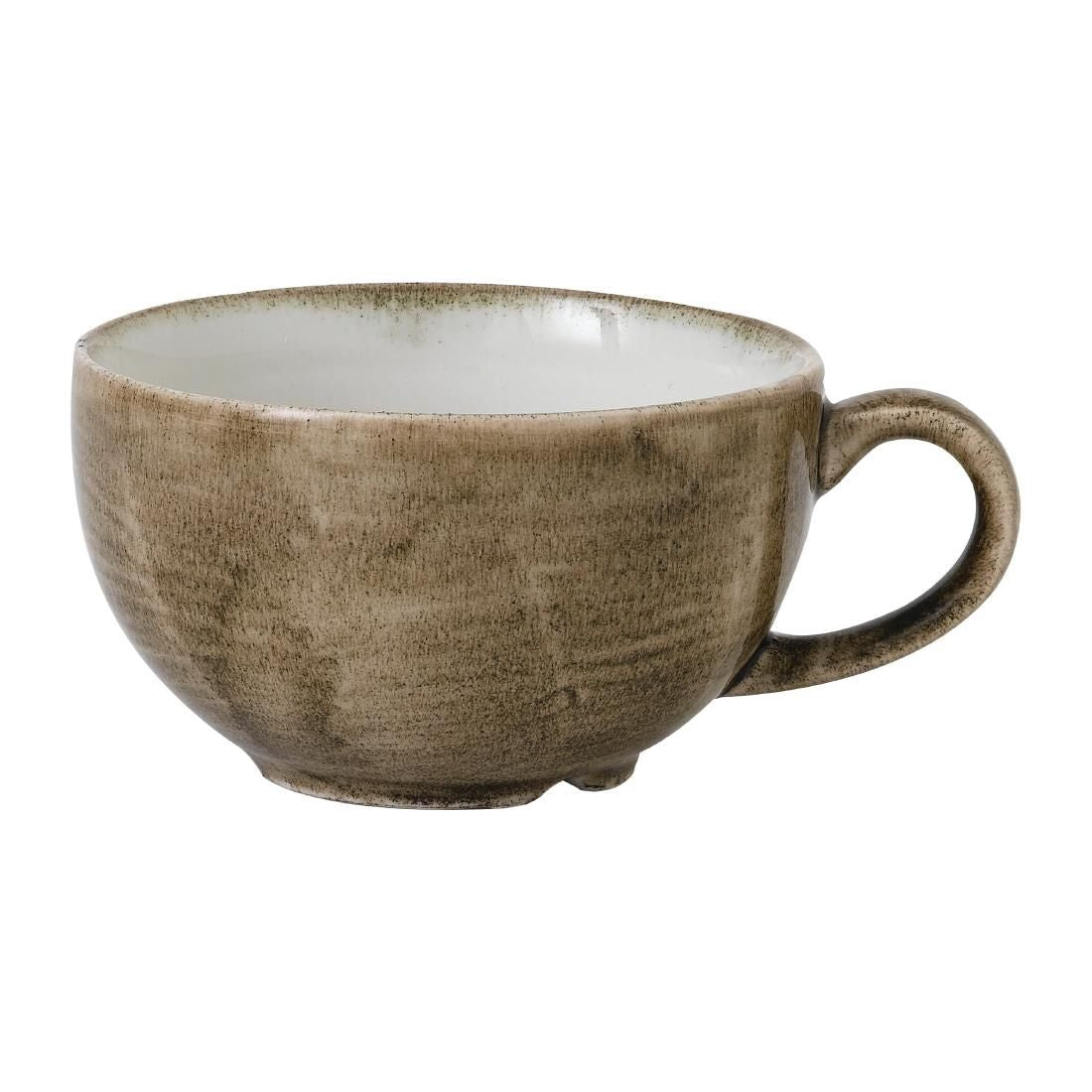 FJ920 Stonecast Patina Antique Taupe Cappuccino Cup 12oz (Pack of 12) JD Catering Equipment Solutions Ltd