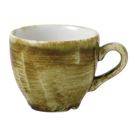FJ940 Stonecast Plume Olive Espresso Cup 3.5oz (Pack of 12) JD Catering Equipment Solutions Ltd