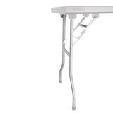 FN288 Vogue Stainless Steel Folding Work Table 1220x610x780 JD Catering Equipment Solutions Ltd