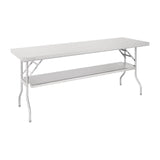 FN289 Vogue Stainless Steel Folding Work Table 1830x610x780 JD Catering Equipment Solutions Ltd