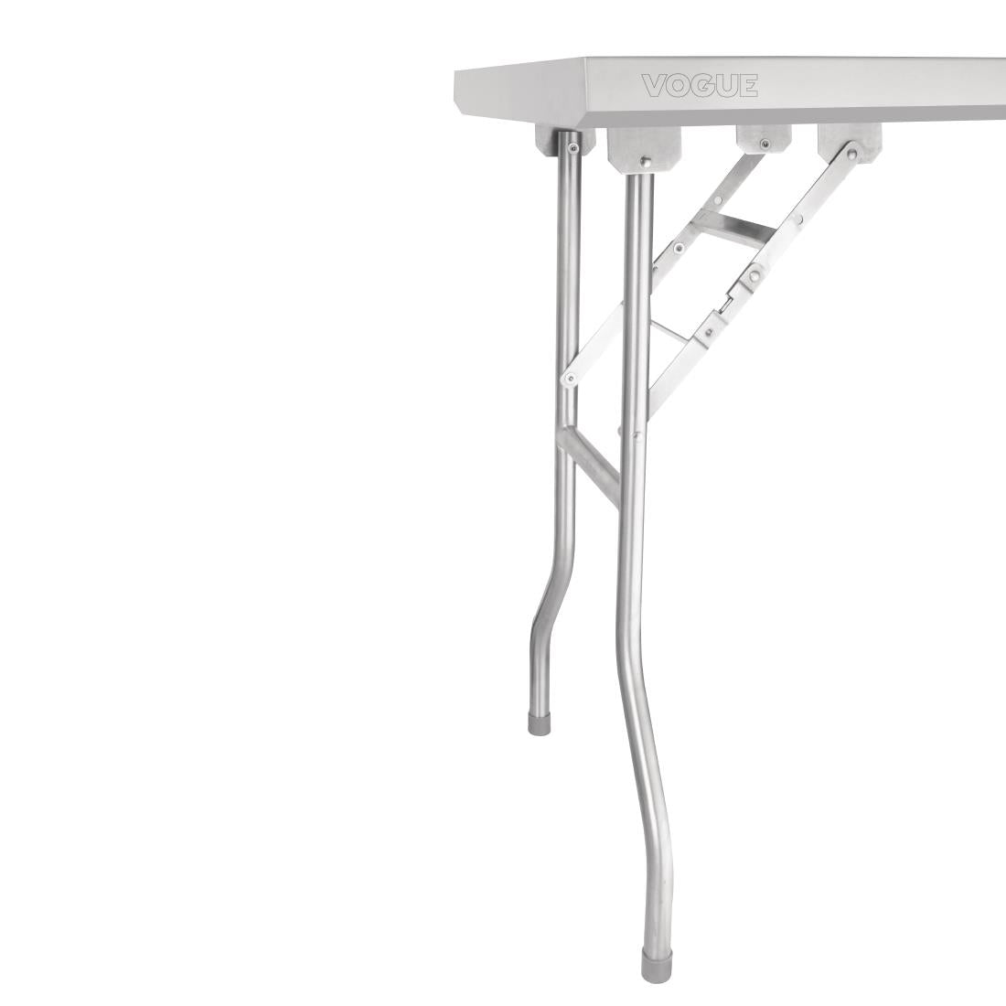 FN289 Vogue Stainless Steel Folding Work Table 1830x610x780 JD Catering Equipment Solutions Ltd