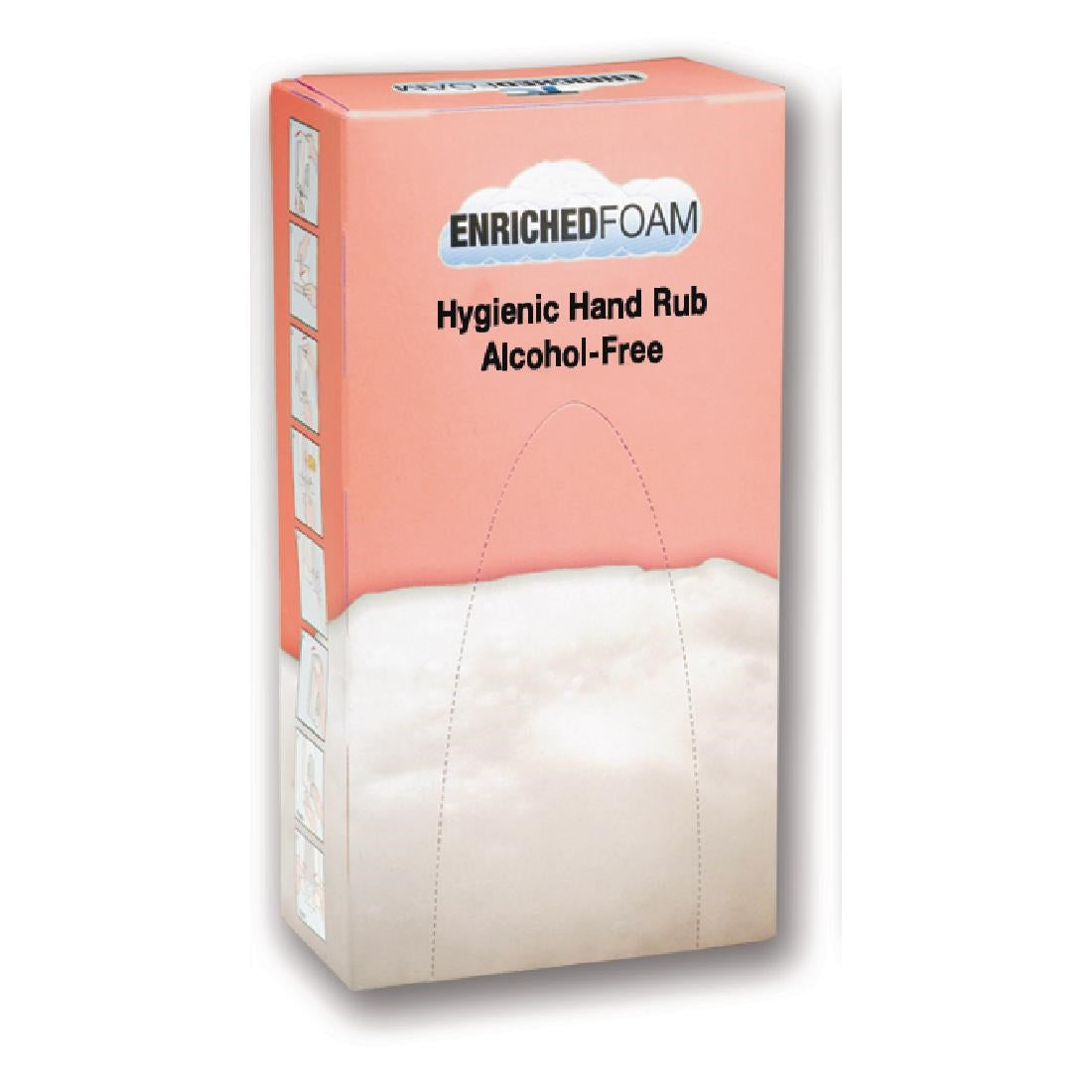 FN391 Rubbermaid Manual Unperfumed Foam Alcohol-Free Hand Sanitiser 800ml (6 Pack) JD Catering Equipment Solutions Ltd
