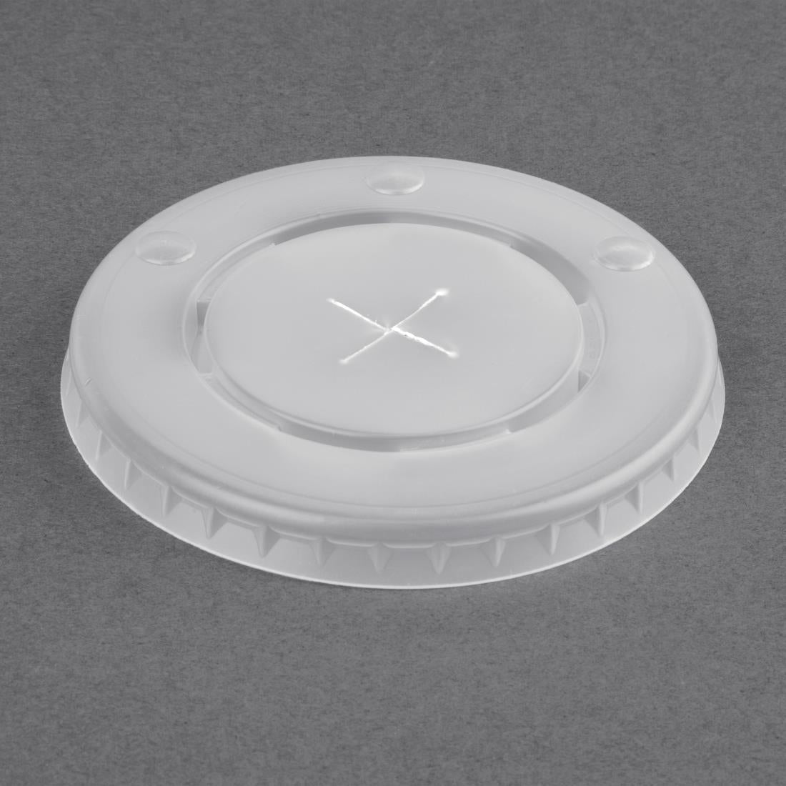 FP783 Fiesta Recyclable Polystyrene Lids for 12oz Cold Paper Cups 80mm (Pack of 1000) JD Catering Equipment Solutions Ltd