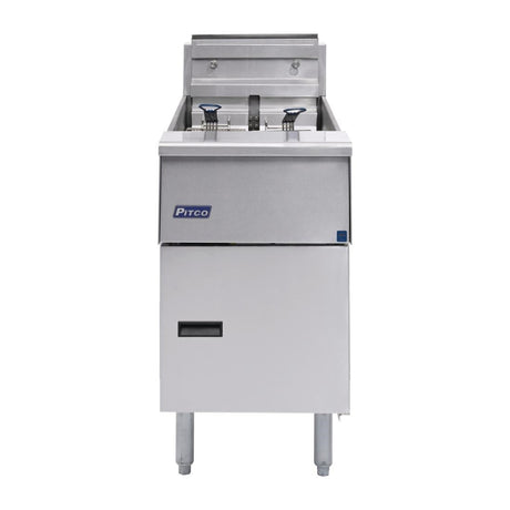 FP876 Pitco Single Tank Twin Basket Fryer SE14S-SSTC JD Catering Equipment Solutions Ltd
