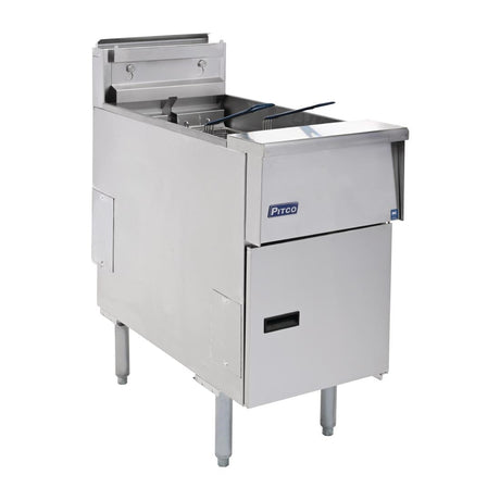 FP876 Pitco Single Tank Twin Basket Fryer SE14S-SSTC JD Catering Equipment Solutions Ltd