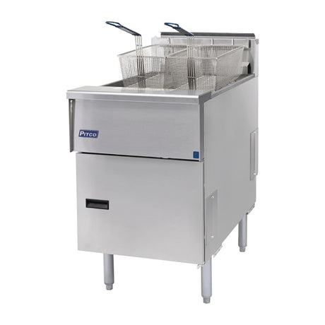 FP877 Pitco Single Tank Twin Basket Fryer SE18S-SSTC JD Catering Equipment Solutions Ltd