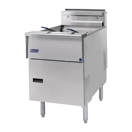 FP877 Pitco Single Tank Twin Basket Fryer SE18S-SSTC JD Catering Equipment Solutions Ltd