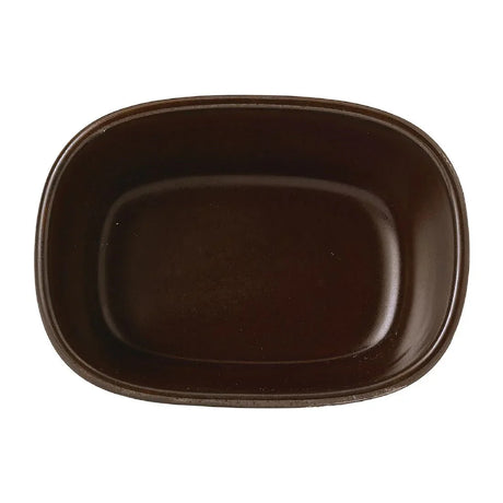 FR008 Churchill Emerge Cinnamon Brown Dish 120 x 90mm (Pack of 6) - JD Catering Equipment Solutions Ltd