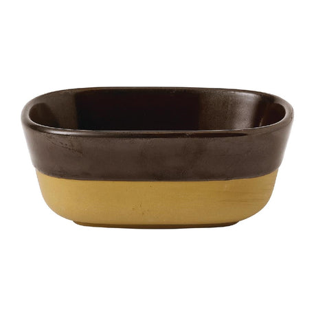 FR008 Churchill Emerge Cinnamon Brown Dish 120 x 90mm (Pack of 6) JD Catering Equipment Solutions Ltd