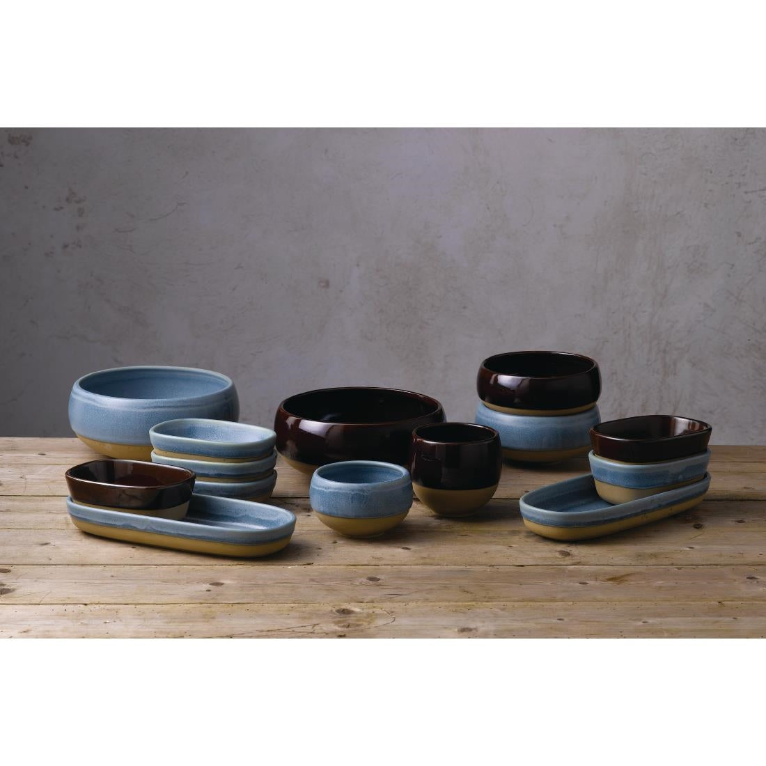 FR008 Churchill Emerge Cinnamon Brown Dish 120 x 90mm (Pack of 6) JD Catering Equipment Solutions Ltd