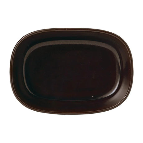 FR009 Churchill Emerge Cinnamon Brown Dish 170 x 120mm (Pack of 6) - JD Catering Equipment Solutions Ltd
