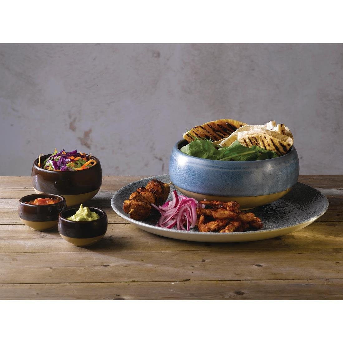 FR014 Churchill Emerge Oslo Blue Bowl 158mm (Pack of 6) JD Catering Equipment Solutions Ltd