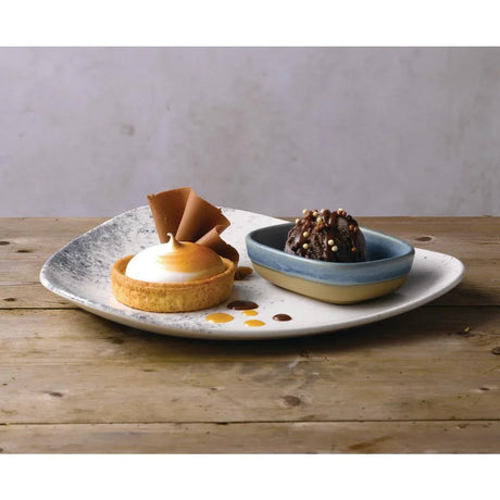 FR018 Churchill Emerge Oslo Blue Dish 120 x 90mm (Pack of 6) - JD Catering Equipment Solutions Ltd