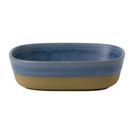 FR019 Churchill Emerge Dish Oslo Blue 170 x 120mm (Pack of 6) JD Catering Equipment Solutions Ltd