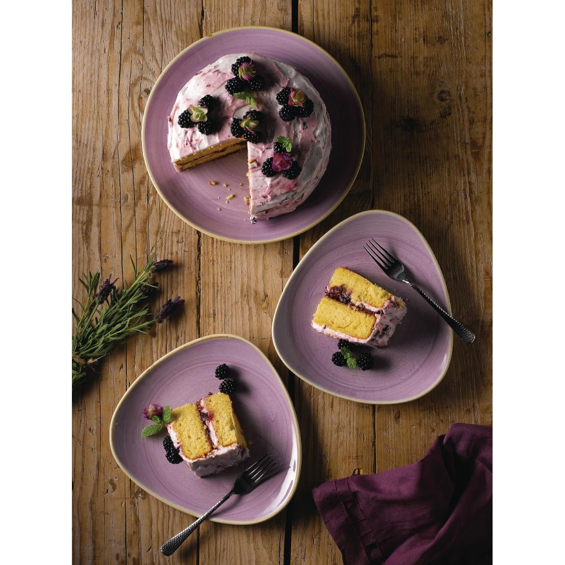 FR021 Churchill Stonecast Lavender Evolve Coupe Plate 260mm (Pack of 12) JD Catering Equipment Solutions Ltd