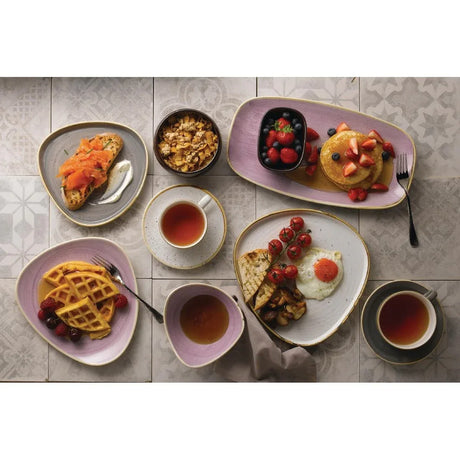 FR026 Churchill Stonecast Lavender Lotus Bowl 228mm (Pack of 12) - JD Catering Equipment Solutions Ltd