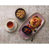 FR028 Churchill Stonecast Lavender Chefs Oblong Plate 298 x 152mm (Pack of 12) JD Catering Equipment Solutions Ltd