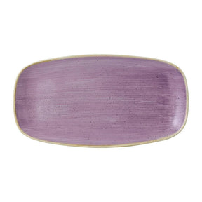 FR029 Churchill Stonecast Lavender Chefs Oblong Plate 352 x 187mm (Pack of 6) - JD Catering Equipment Solutions Ltd