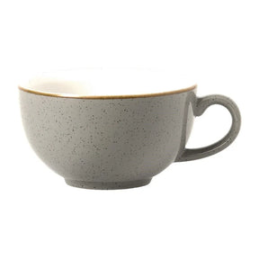 FR037 Churchill Stonecast Grey Cappuccino Cup 280ml (Pack of 12) - JD Catering Equipment Solutions Ltd