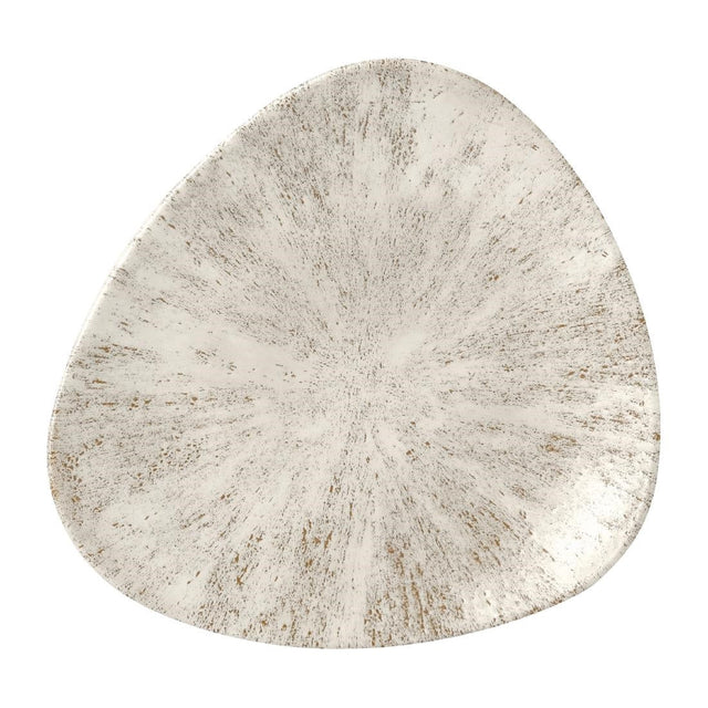 FR050 Churchill Stone Agate Grey Lotus Plate 228mm (Pack of 12) JD Catering Equipment Solutions Ltd