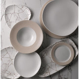 FR059 Churchill Studio Prints Kintsugi Agate Grey Lotus Plate 254mm (Pack of 12) JD Catering Equipment Solutions Ltd