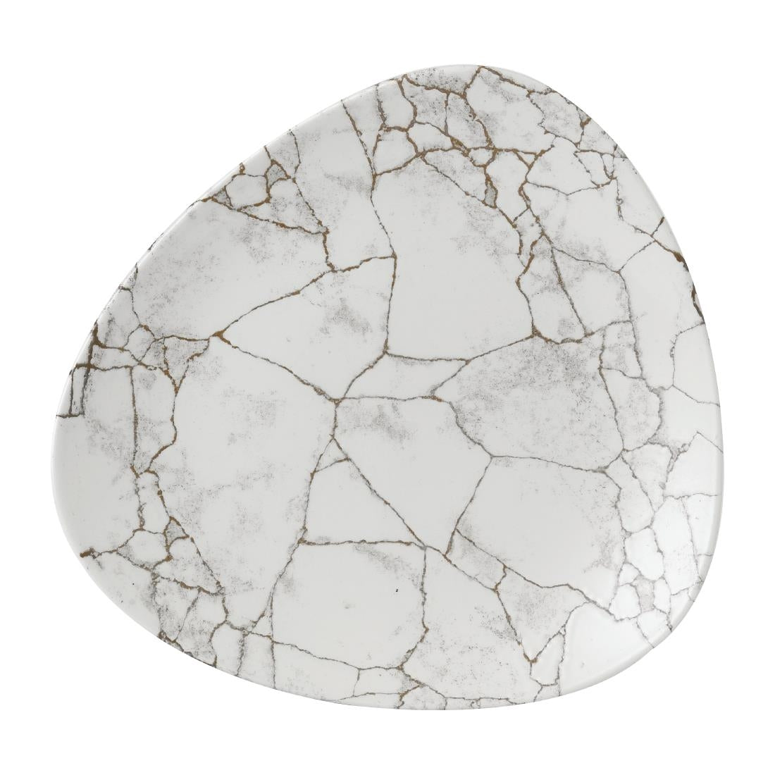 FR059 Churchill Studio Prints Kintsugi Agate Grey Lotus Plate 254mm (Pack of 12) JD Catering Equipment Solutions Ltd