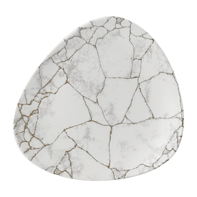 FR060 Churchill Studio Prints Kintsugi Agate Grey Lotus Plate 228mm (Pack of 12) JD Catering Equipment Solutions Ltd