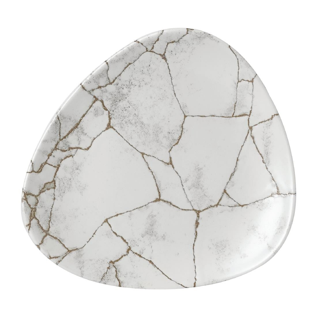 FR061 Churchill Studio Prints Kintsugi Agate Grey Lotus Plate 177mm (Pack of 12) JD Catering Equipment Solutions Ltd