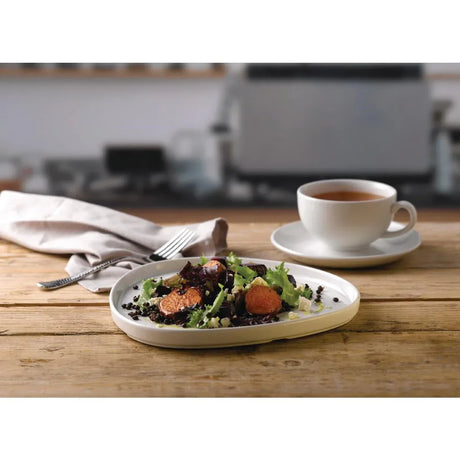 FR070 Churchill White Triangle Walled Chefs Plate 260mm (Pack of 6) - JD Catering Equipment Solutions Ltd
