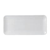 FR075 Dudson White Organic Coupe Rect Platter 349 x 158mm (Pack of 6) JD Catering Equipment Solutions Ltd