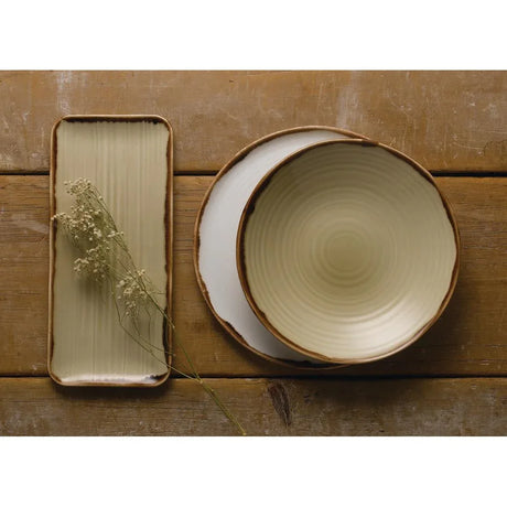FR081 Dudson Harvest Natural Organic Coupe Flat Plate 317mm (Pack of 6) - JD Catering Equipment Solutions Ltd