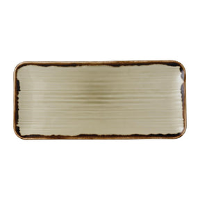 FR083 Dudson Harvest Linen Organic Coupe Rect Platter 349 x 158mm (Pack of 6) JD Catering Equipment Solutions Ltd