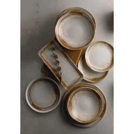 FR096 Dudson Sandstone Organic Coupe Flat Plate 317mm (Pack of 6) - JD Catering Equipment Solutions Ltd