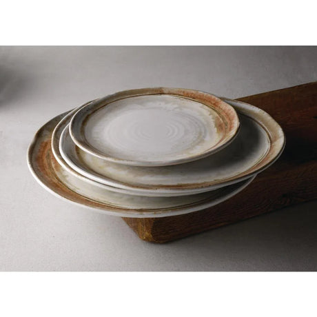 FR099 Dudson Sandstone Organic Coupe Plate 228mm (Pack of 12) - JD Catering Equipment Solutions Ltd