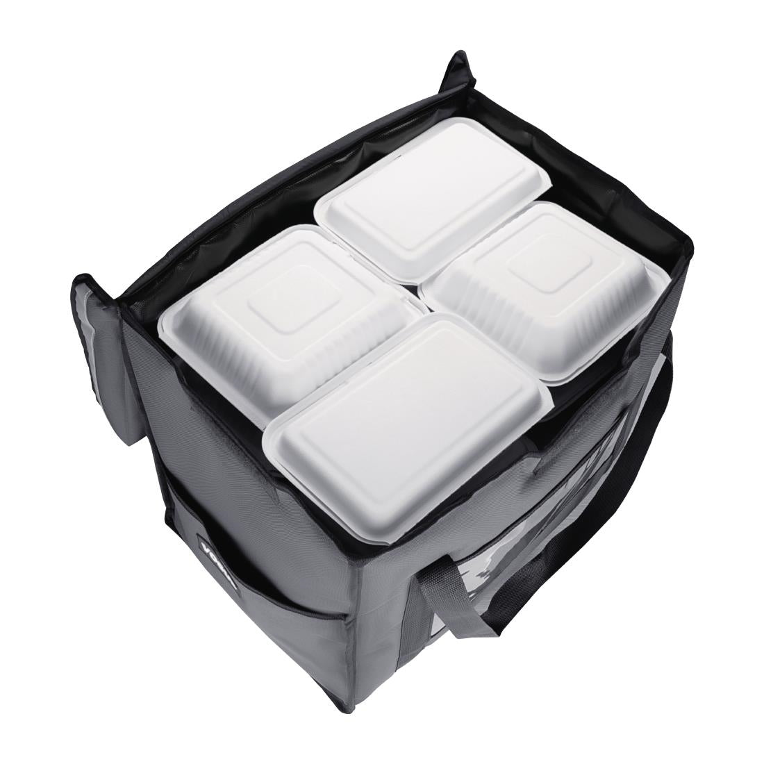 FR226 Vogue Insulated Folding Delivery Bag Grey 540x360x430mm JD Catering Equipment Solutions Ltd