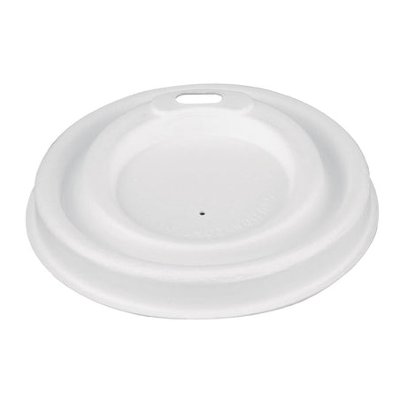 FS060 Fiesta Compostable Bagasse Coffee Cup Lids 225ml / 8oz (Pack of 1000) JD Catering Equipment Solutions Ltd