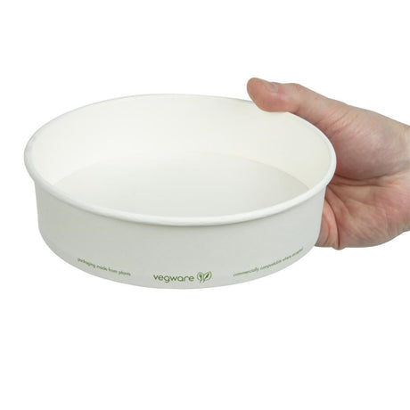 FS176 Vegware 185-Series Compostable Bon Appetit Wide PLA-lined Paper Food Bowls 26oz (Pack of 300) JD Catering Equipment Solutions Ltd