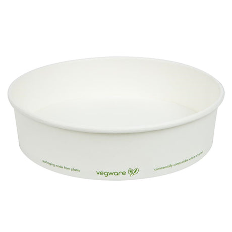 FS176 Vegware 185-Series Compostable Bon Appetit Wide PLA-lined Paper Food Bowls 26oz (Pack of 300) JD Catering Equipment Solutions Ltd