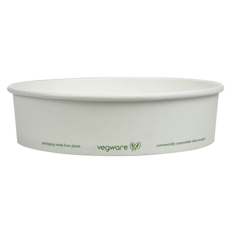 FS176 Vegware 185-Series Compostable Bon Appetit Wide PLA-lined Paper Food Bowls 26oz (Pack of 300) JD Catering Equipment Solutions Ltd