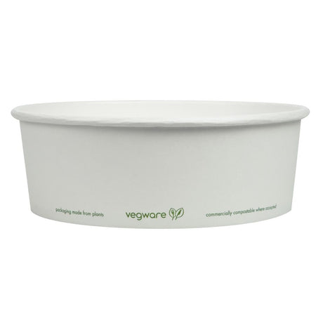 FS177 Vegware 185-Series Compostable Bon Appetit Wide PLA-lined Paper Food Bowls 32oz (Pack of 300) JD Catering Equipment Solutions Ltd