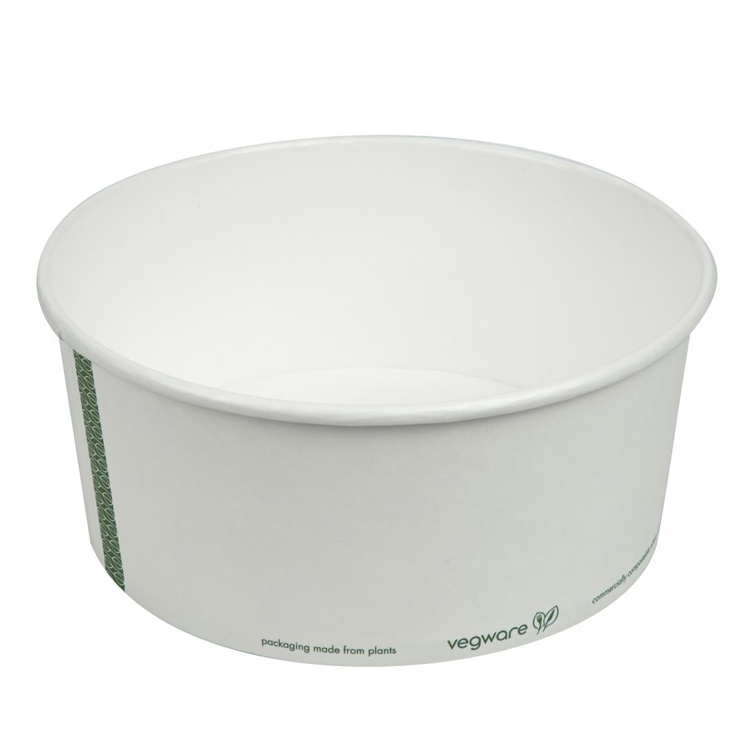 FS178 Vegware 185-Series Compostable Bon Appetit Wide PLA-lined Paper Food Bowls 48oz (Pack of 300) JD Catering Equipment Solutions Ltd