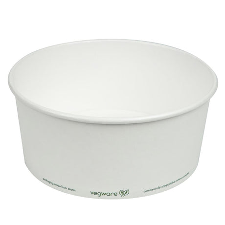 FS178 Vegware 185-Series Compostable Bon Appetit Wide PLA-lined Paper Food Bowls 48oz (Pack of 300) JD Catering Equipment Solutions Ltd