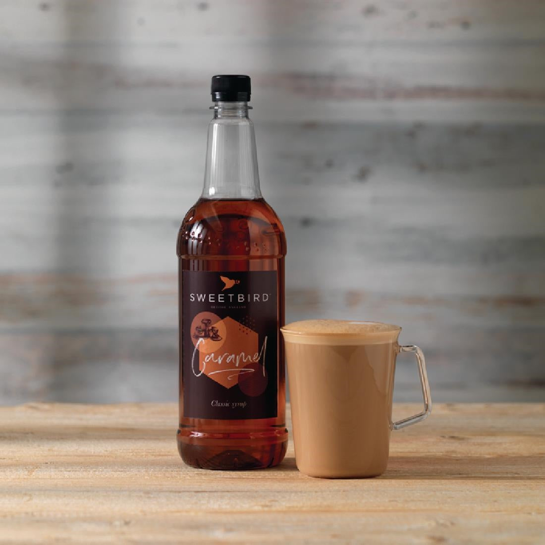 FS240 Sweetbird Caramel Syrup 1 Ltr JD Catering Equipment Solutions Ltd