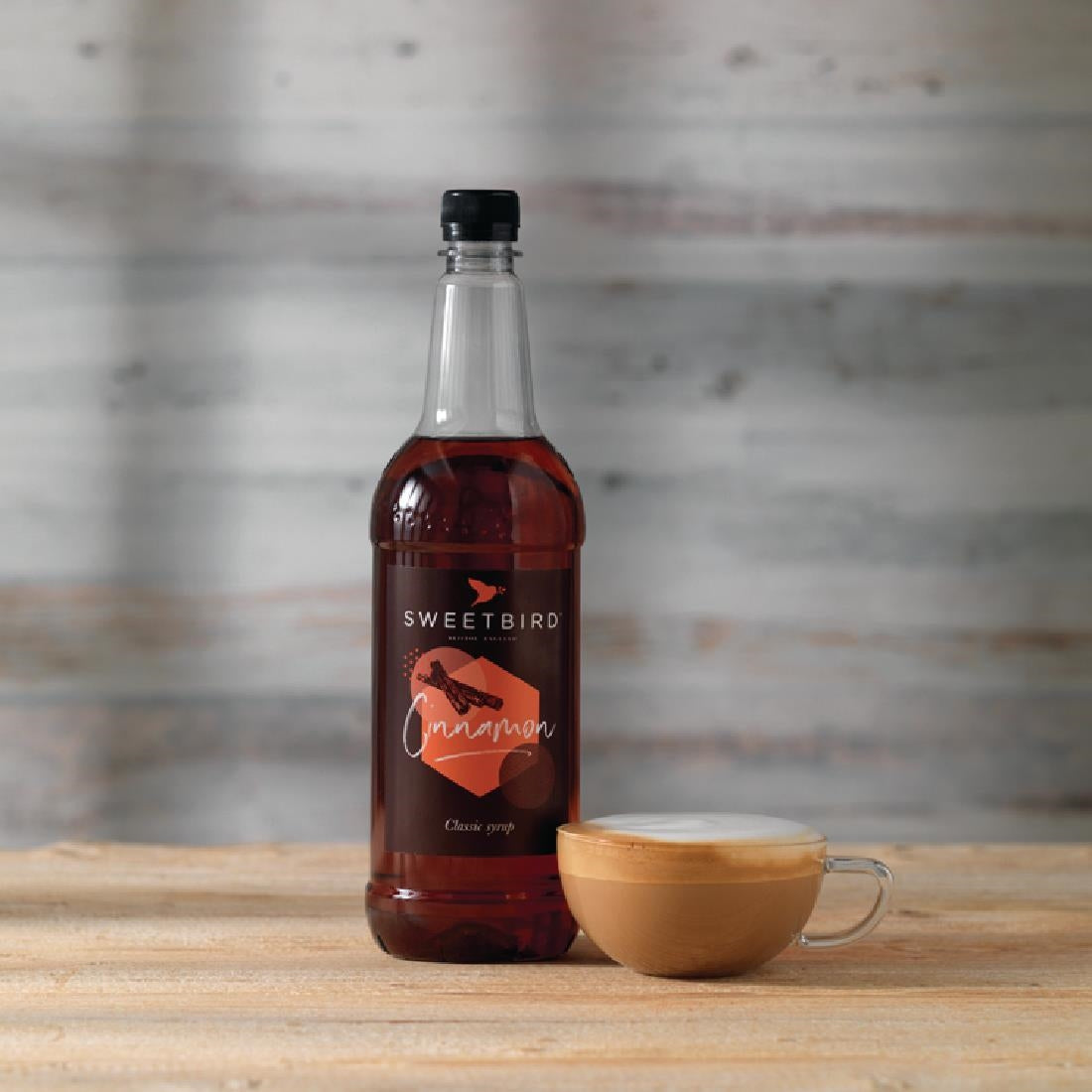 FS243 Sweetbird Cinnamon Syrup 1 Ltr JD Catering Equipment Solutions Ltd