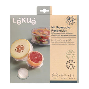 FS292 Lekue Reusable Flexible Lid Set of 3 115mm + 150mm + 200mm JD Catering Equipment Solutions Ltd