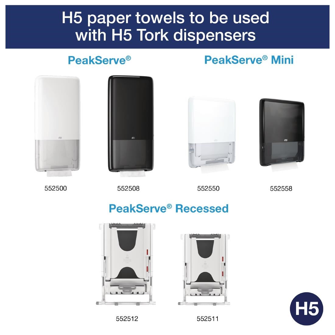 FS370 Tork PeakServe Continuous 1-Ply Hand Towels White (Pack of 12 x 410) JD Catering Equipment Solutions Ltd