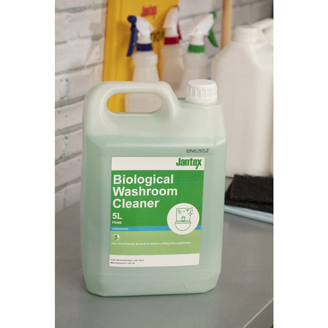 FS400 Jantex Green Biological Washroom Cleaner Concentrate 5Ltr JD Catering Equipment Solutions Ltd