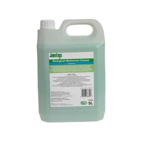 FS400 Jantex Green Biological Washroom Cleaner Concentrate 5Ltr JD Catering Equipment Solutions Ltd