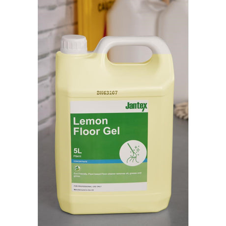 FS411 Jantex Green Lemon Floor Gel Cleaner Concentrate 5Ltr JD Catering Equipment Solutions Ltd