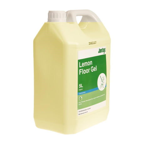 FS411 Jantex Green Lemon Floor Gel Cleaner Concentrate 5Ltr JD Catering Equipment Solutions Ltd